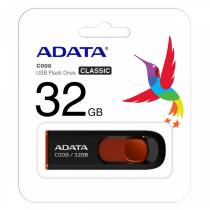 PEN DRIVE ADATA AC008 32GB PRETO/VERMELHO AC008-32G-RKD