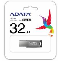 PEN DRIVE ADATA UV350 32GB PRATA - USB 3.2 - AUV350-32G-RBK